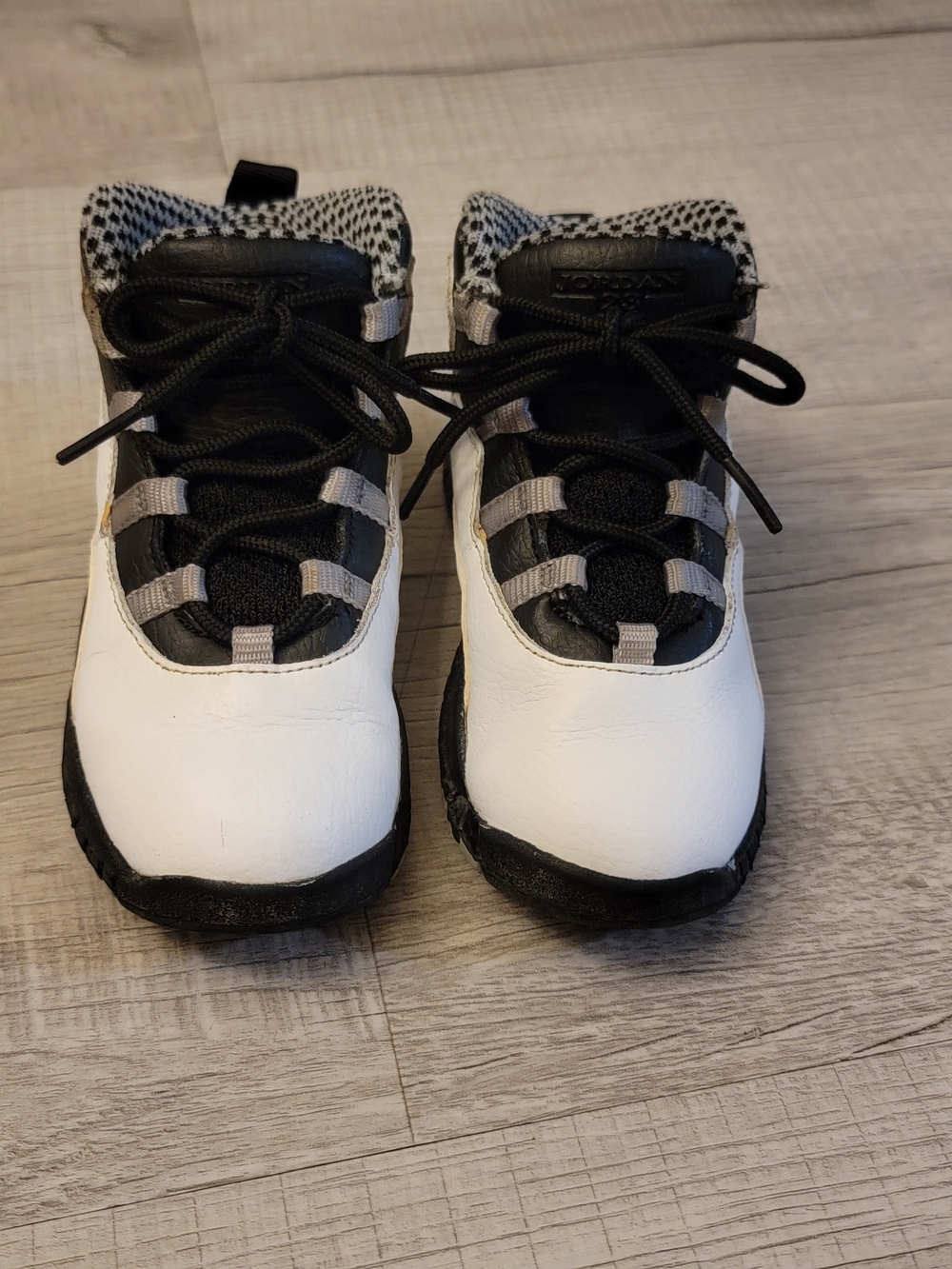 Jordan Kids White and Black Sneaker Boots